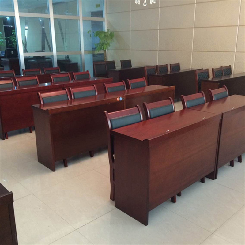 欧堡家(oubaojia)酒店成套家具 双人条桌办公长条人会议桌椅 培训桌