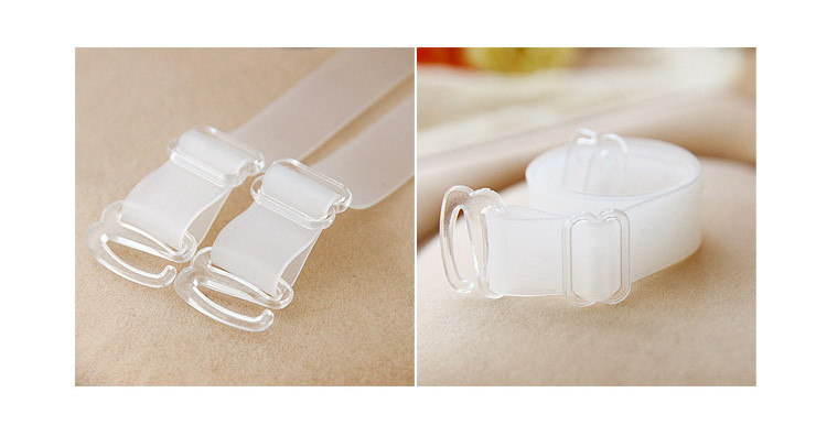 曲慕舒服防滑硅胶肩带百搭婚纱礼服隐形透明肩带加宽白色肤色可选