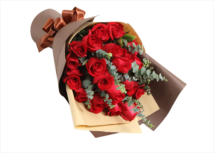 19朵红玫瑰盒装花礼盒鲜花女友生日别礼物速递情人节惊喜