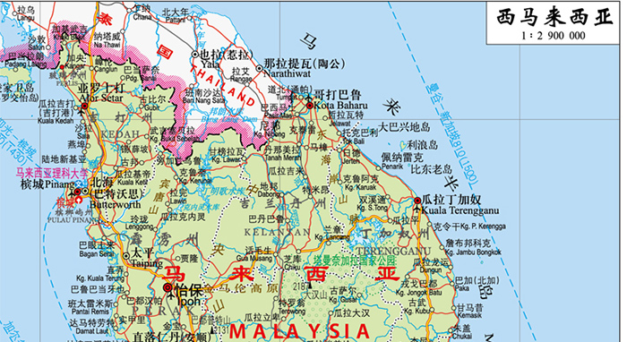 《世界热点国家地图·马来西亚 印度尼西亚》