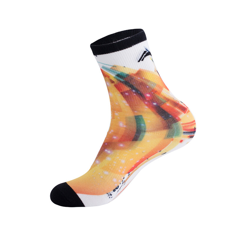 李宁男式 运动长筒袜 舒适保暖男袜