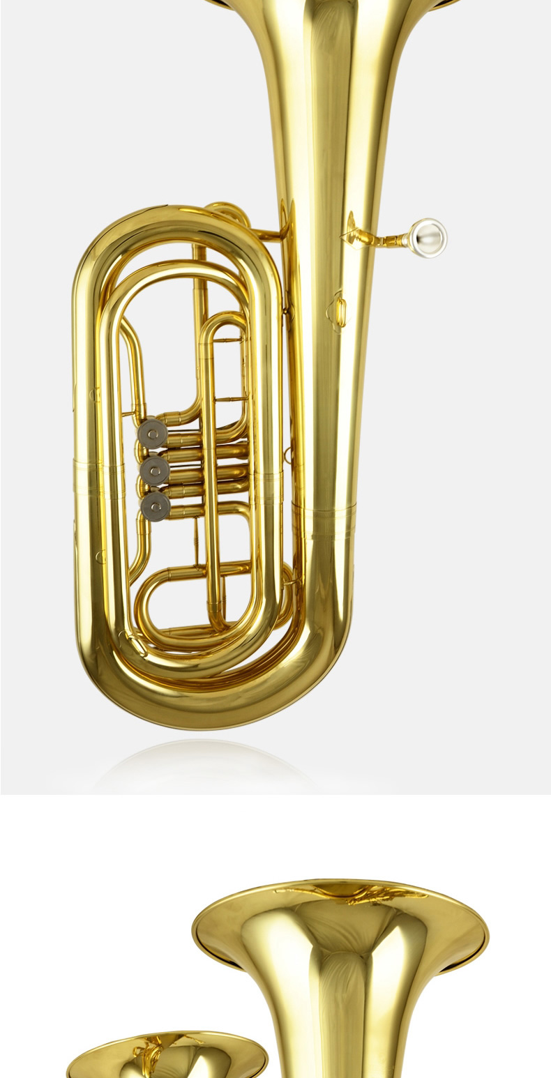 津宝jbbb300大抱号低音大号三扁键加大低音号乐器降b