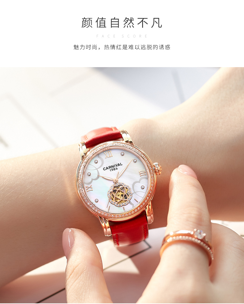 嘉年华(carnival)机械表8670 [正品联保]嘉年华(carnival)手表男士