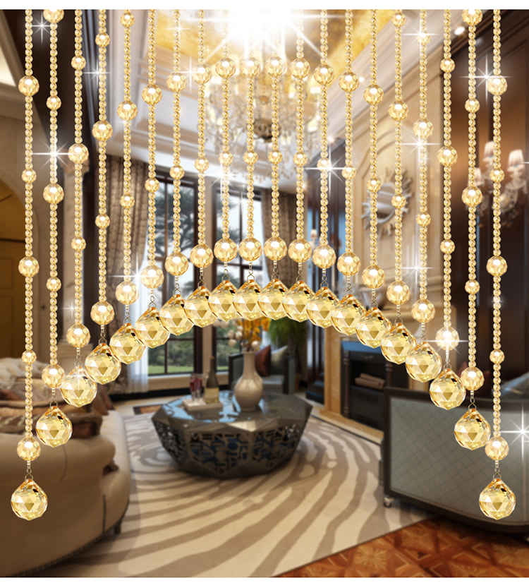 欧式水晶帘子珠帘卫生间装饰门帘挂帘客