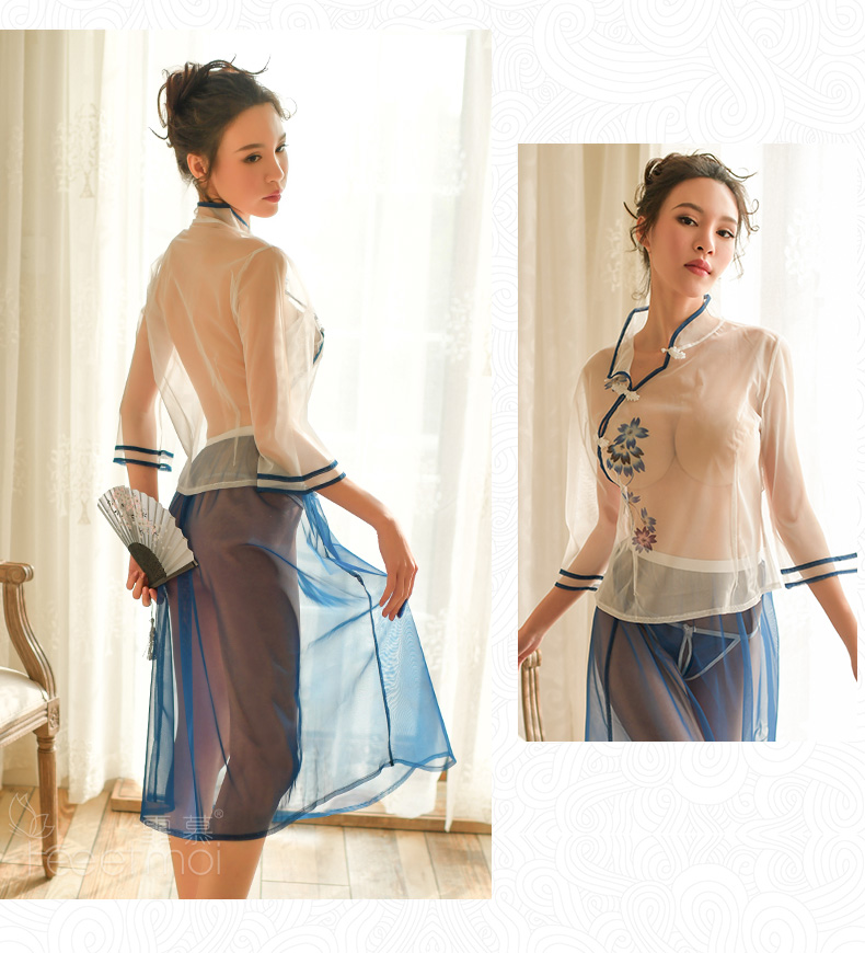 霏慕fee et moi情趣内衣女式情趣睡衣网纱透视民国学生装性感制服套装