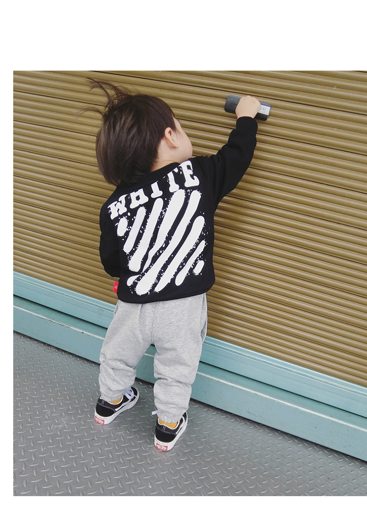 新款ivan家童装男女童秋装新品百搭长袖卫衣儿童后背印花宽松t恤