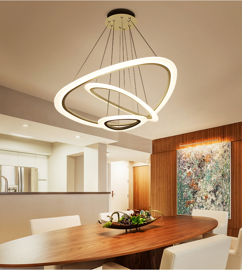 巴保莎后现代客厅大吊灯简约创意个性餐厅吧台饭厅环形吊灯北欧风格