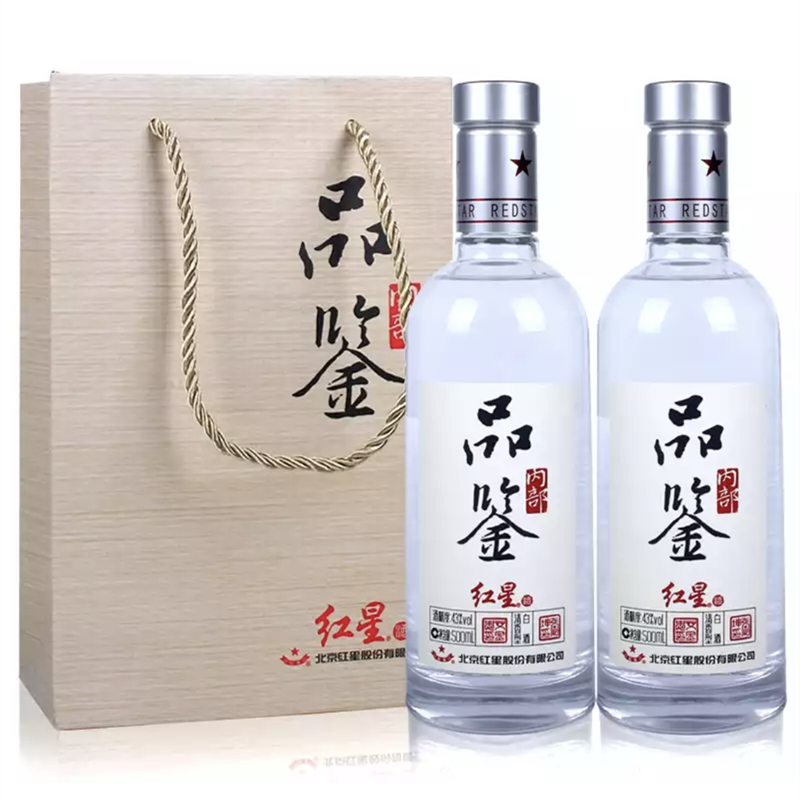北京红星二锅头43度内部品鉴清香型白酒500ml6瓶白酒整箱新版正品