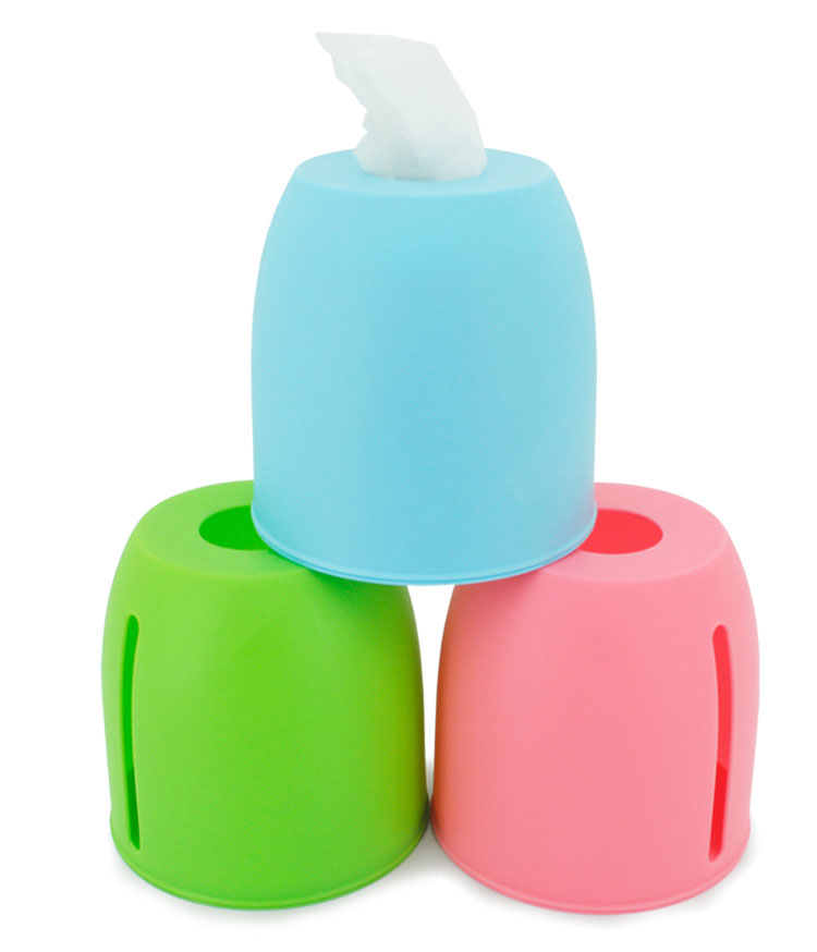 简约时尚塑料圆筒圆形卷纸筒彩色纸巾盒创意纸巾筒抽纸盒子纯色糖果色