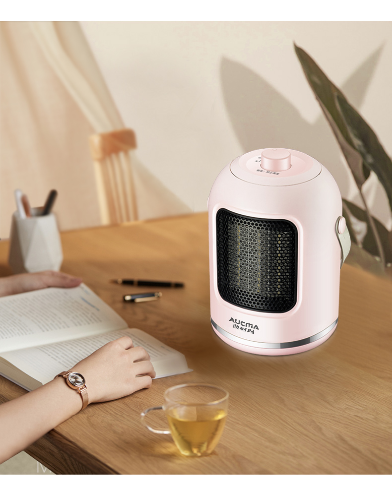 澳柯玛aucma室内加热器nf10a921桌面时尚速热暖风机二档低噪取暖暖手