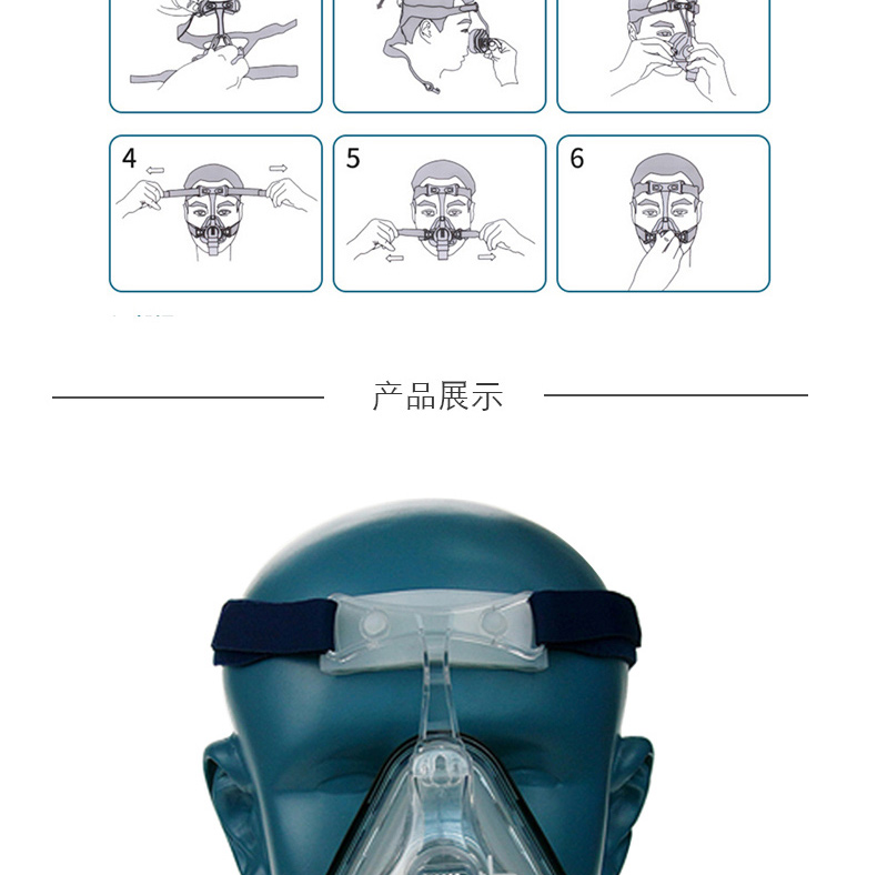 呼吸机面罩使用方法图图片