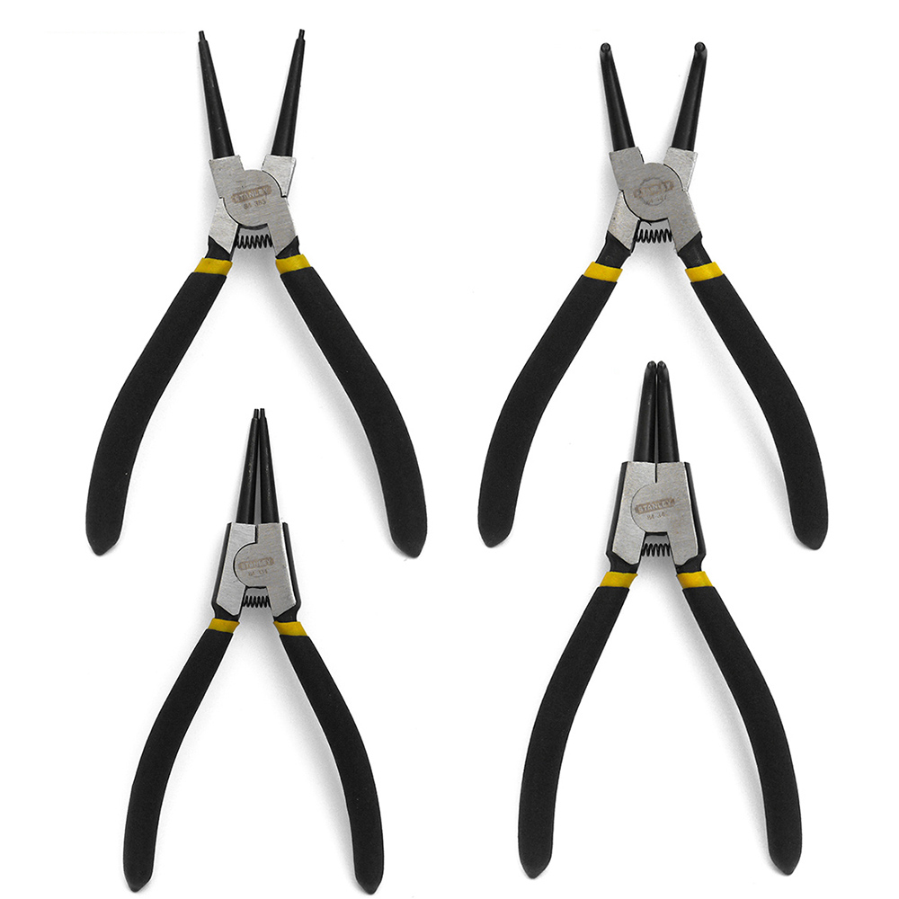 史丹利 stanley84-341-23德式轴用弯嘴卡簧钳7"