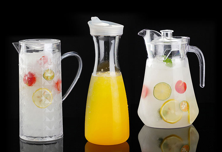 哲飞家居果汁壶酒扎壶塑料果汁条纹壶