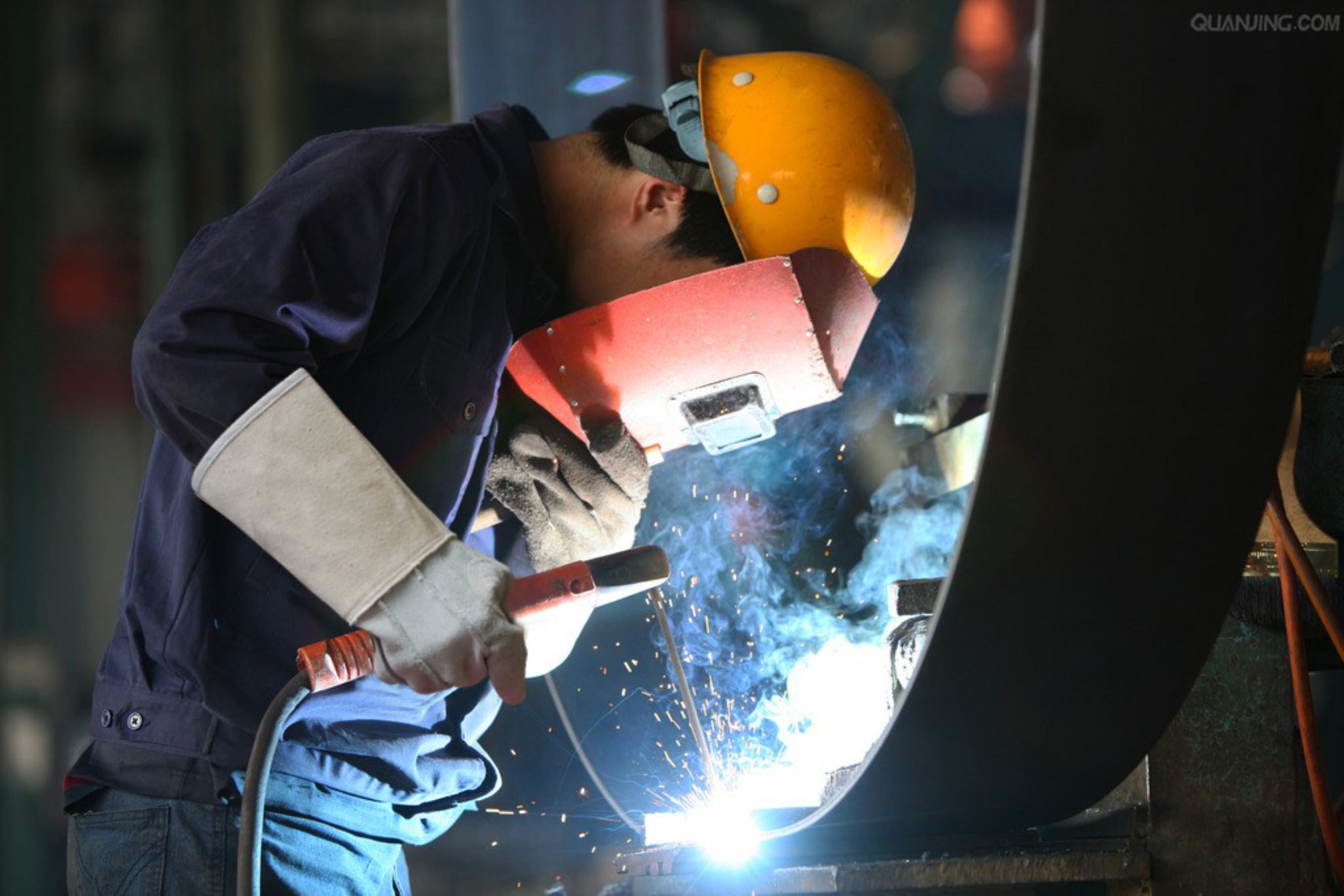 htr/海太尔 0214b 半电焊手套 耐磨, 经久耐用 广泛应用于电焊 机械