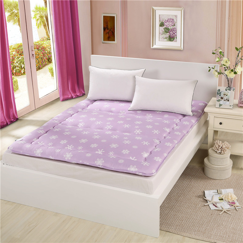 5层加厚床垫单人双人床宿舍地铺用床垫子海绵垫被厚床褥雪花绿180x200