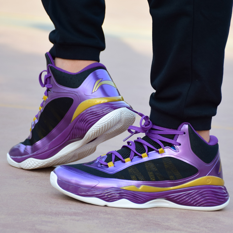 李宁篮球鞋男鞋新款正品秋季凌云高帮轻便减震耐磨运动鞋abpl015