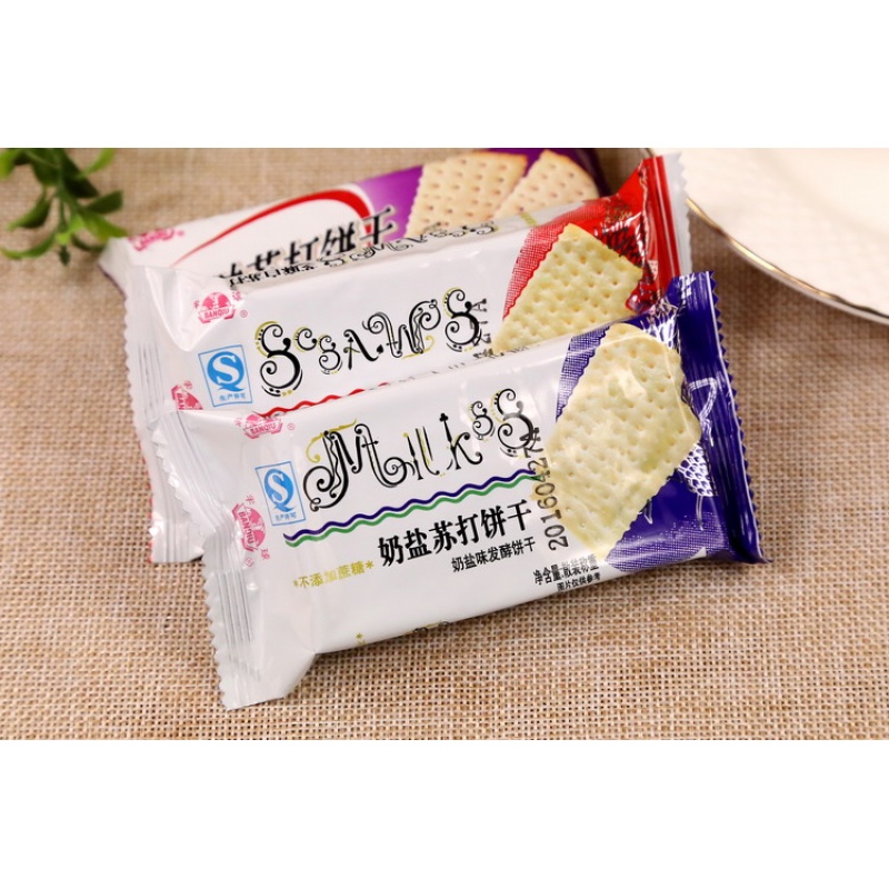 无添蔗糖半球味丹香葱奶盐苏打饼干梳打咸味中老年人零食