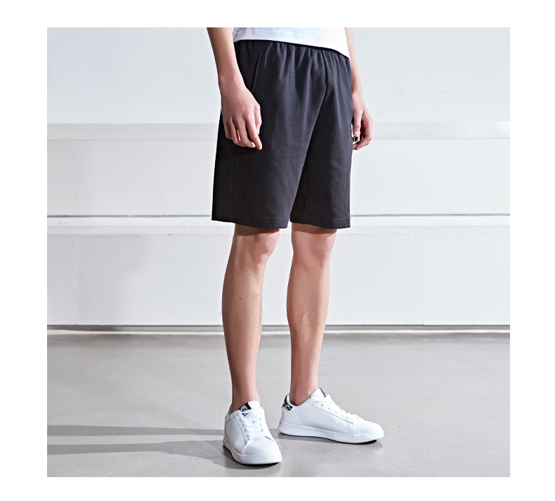 鸿星尔克男士年新款休闲短裤男运动裤跑步针织短裤