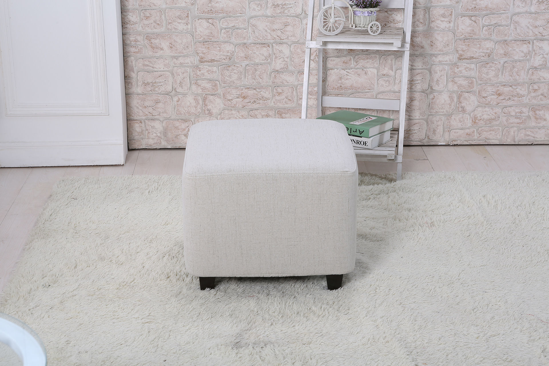 17年新款布艺四方凳换鞋凳服装店沙发凳子彩色布凳子可拆都市诱惑