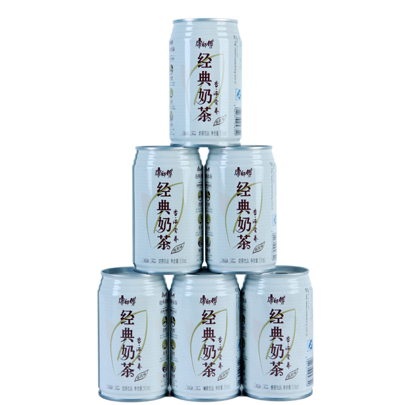 康师傅 经典奶茶炼乳味 310ml*24罐 (整箱 ) 北区 康师傅茶饮料【价格