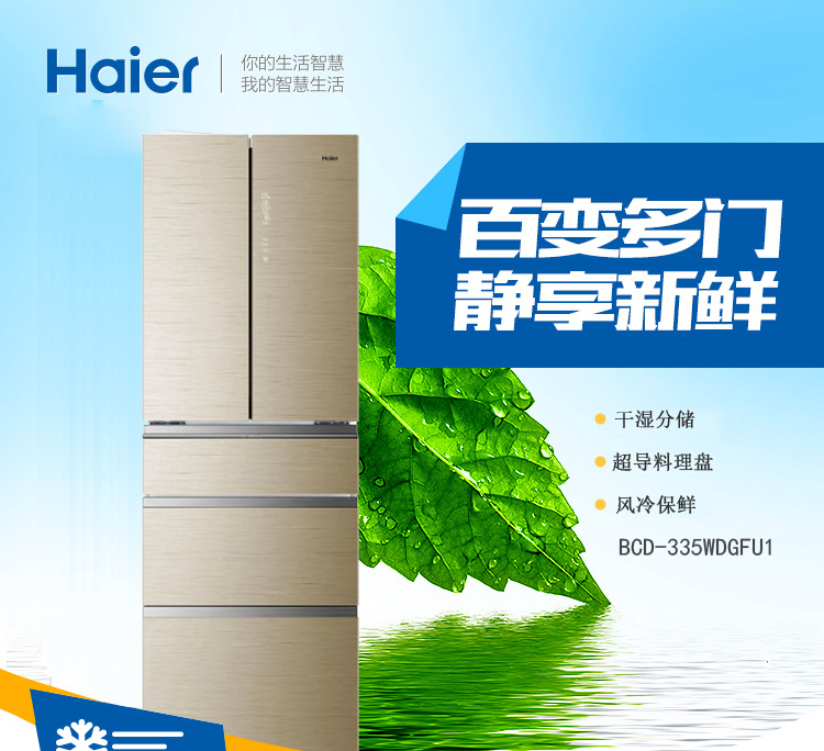 海尔冰箱bcd335wdgfu1