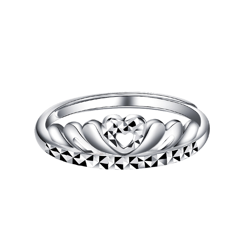 菜百首饰(bai)铂金戒指9pbr0995 菜百首饰铂金pt950高贵皇冠铂金戒指