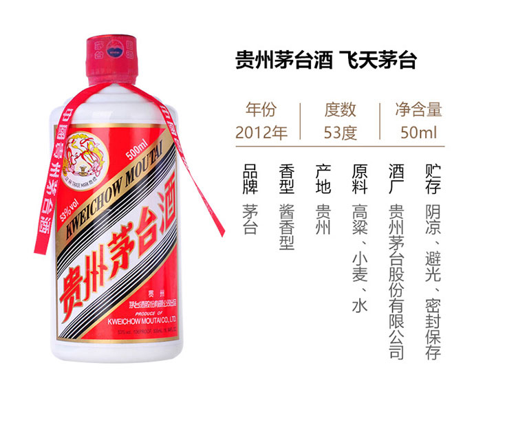 貴州茅台酒 新品 2012年製