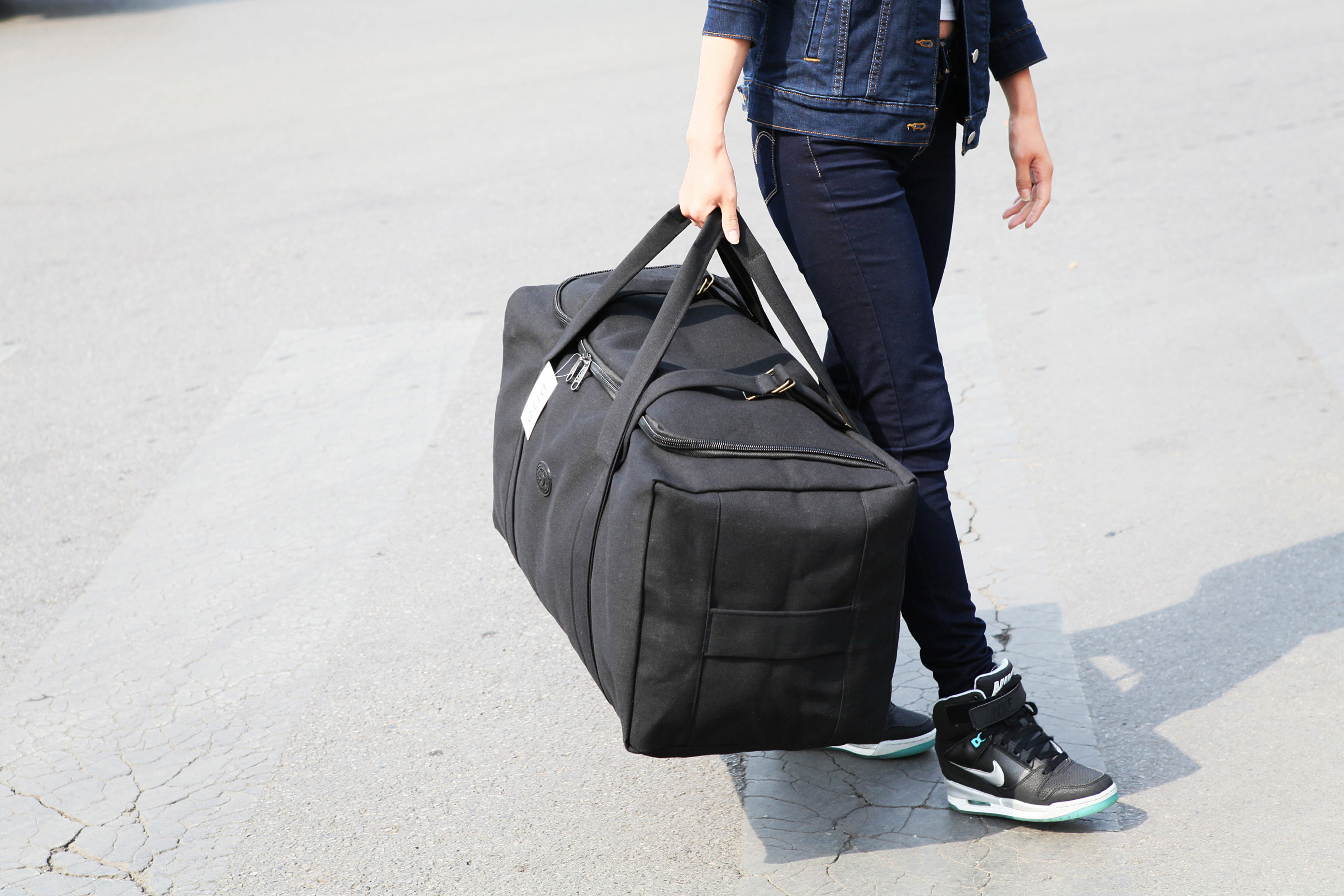 大容量帆布旅行包男旅行袋长短途行李包女手提航空托运包搬家包