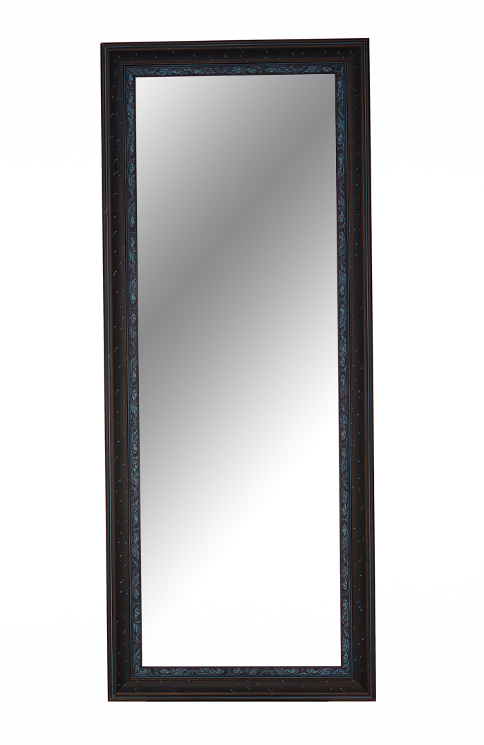 实木边框落地全身试衣镜美式乡村壁挂贴墙穿衣镜地中海化妆镜子