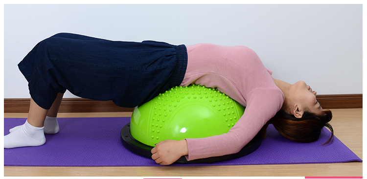 健身瑜伽球半球空翻神器波速球bosuball平衡半圆球助跳器气垫球qw