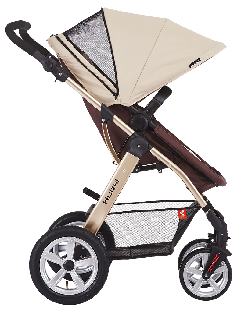 荟智huizhi婴儿手推车hc500高景观土豪金推车可平躺