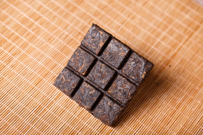 普秀朝霞熟茶小方砖普洱茶盒装60g盒