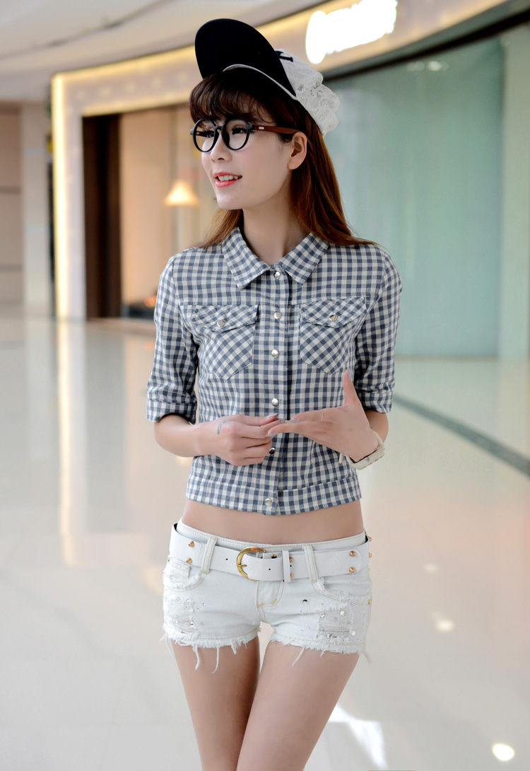 mtiny破洞白色牛仔超短裤 女夏季2017新款韩版低腰显瘦短裤 毛边热裤