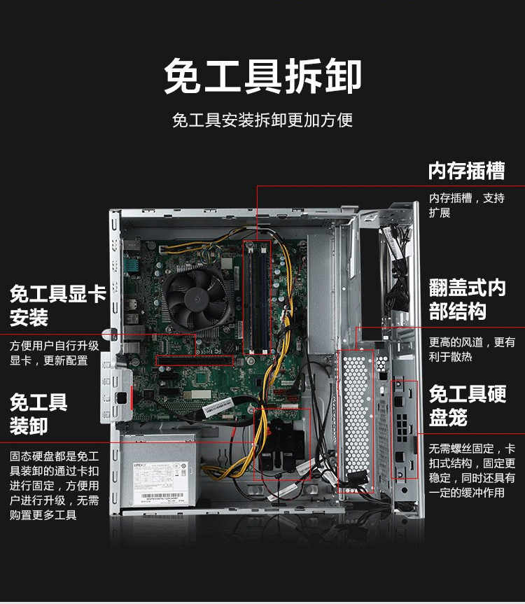 联想主机怎么拆开图解图片