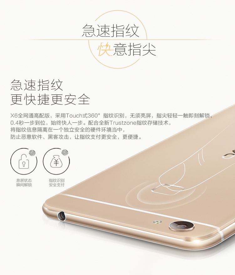 vivox6a全网通版金色