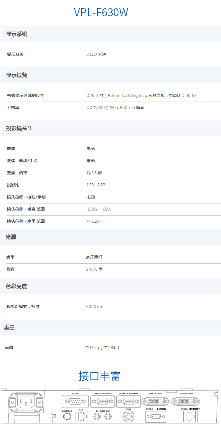详情页VPL-F630W_11