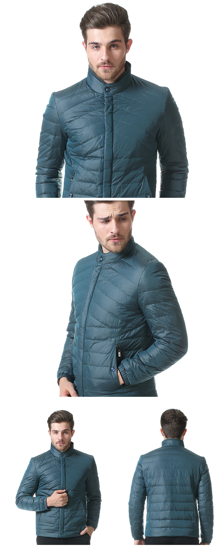 纯色立领商务羽绒服 n4dm206 九鹿王(worthy)男士羽绒服【价格 图片