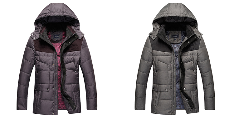 worthy九鹿王连帽纯色羽绒服男加厚n4dm228