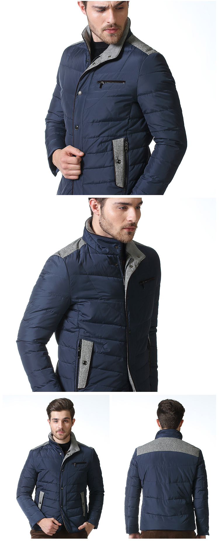 worthy九鹿王商务休闲立领羽绒服n4dm256