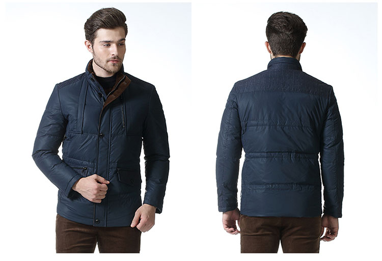 worthy九鹿王加厚立领休闲修身羽绒服n4dm269