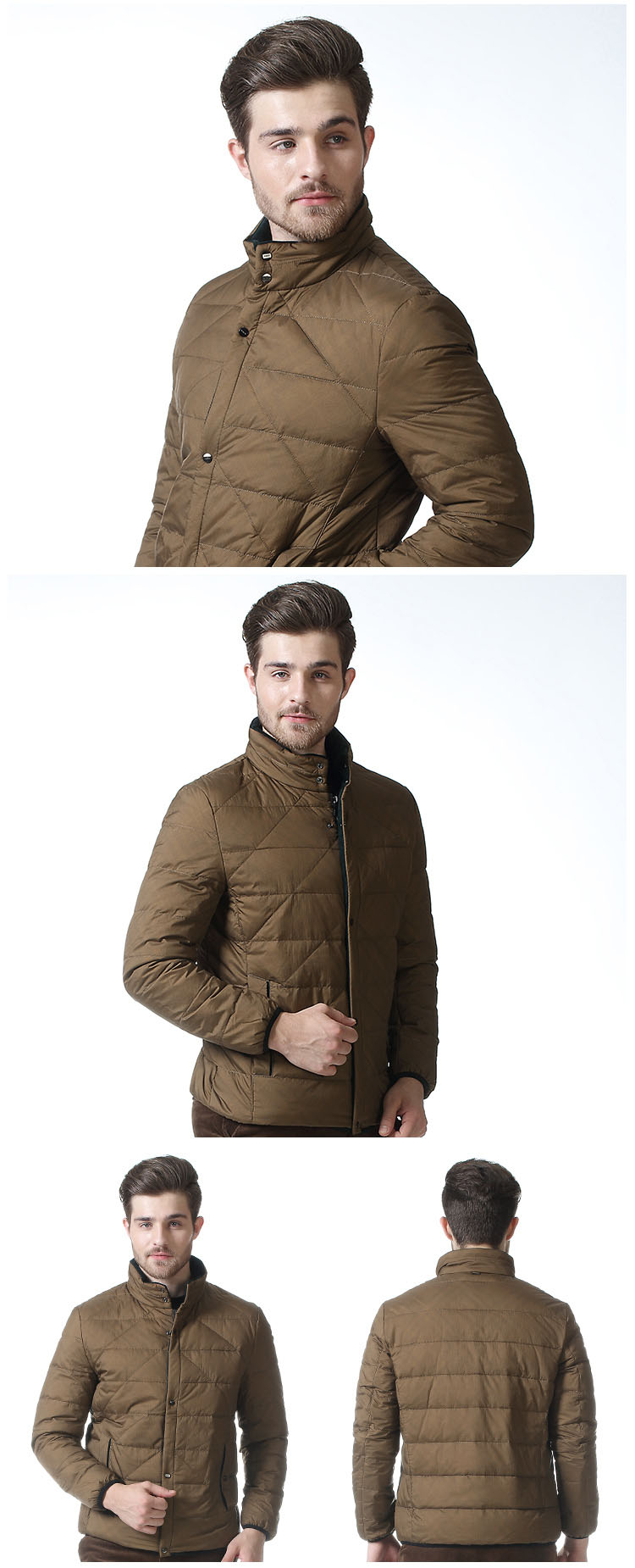 worthy九鹿王加厚羽绒服男短款n3dm258