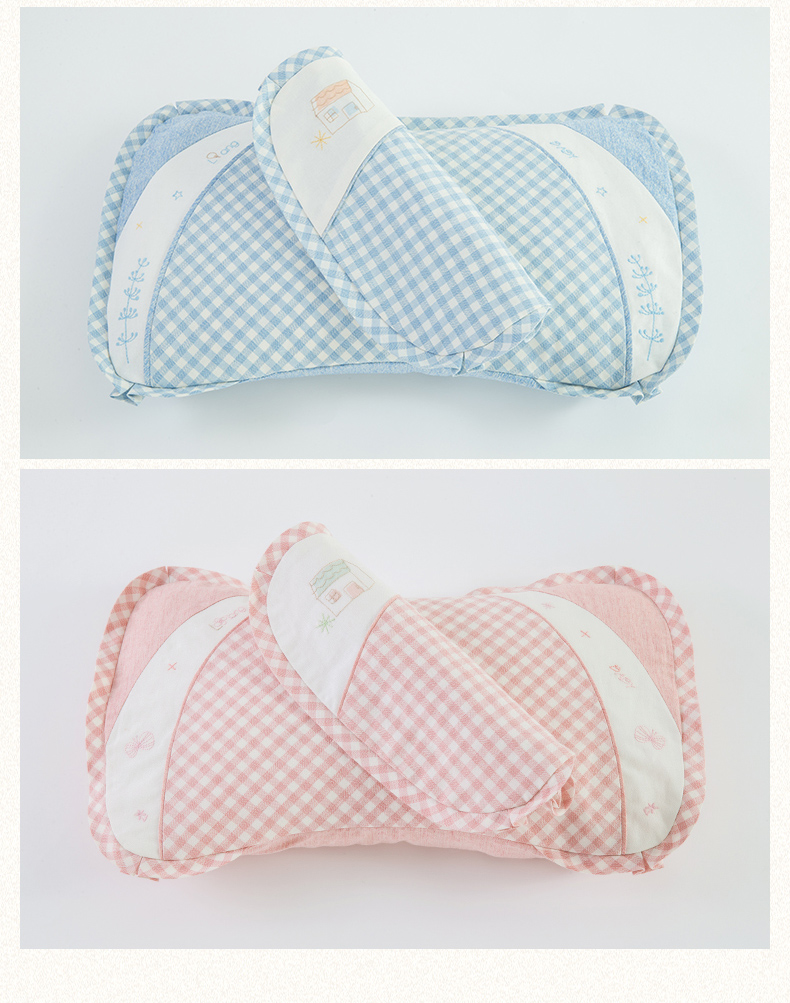 良良(LIANGLIANG) 0-5岁吸汗护型婴儿枕（加长版） DSA01-2P粉色