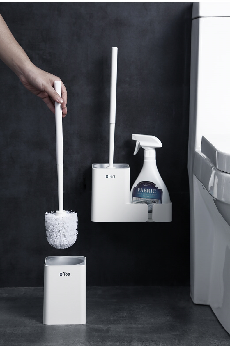 马桶刷厕所刷家用无死角卫生间刷子架新款洁厕刷洗马桶套装壁挂式 可