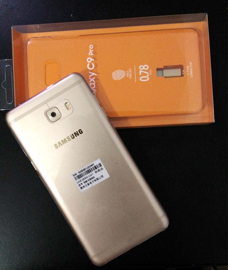 三星c9000原装手机壳c9 pro后壳c9000超薄透明保护壳c9 pro手机套