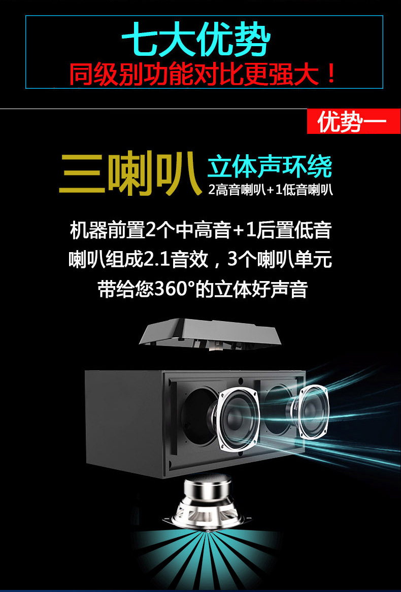 索爱s68无线蓝牙音箱电脑手机智能闹钟小音响迷你便携超重低音炮s88