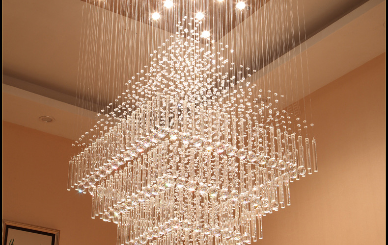 夕牧ximu灯具客厅灯创意个性大气简约现代水晶吊灯led大厅大灯欧式