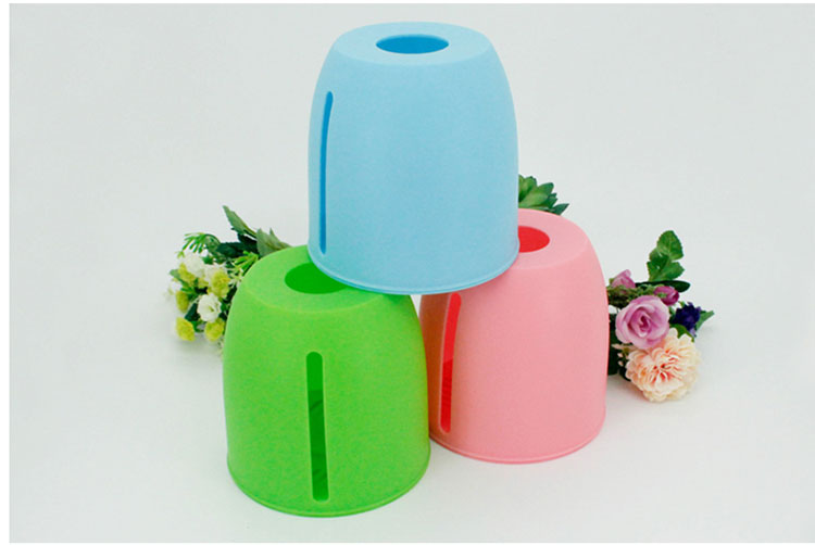 简约时尚塑料圆筒圆形卷纸筒彩色纸巾盒创意纸巾筒抽纸盒子纯色糖果色