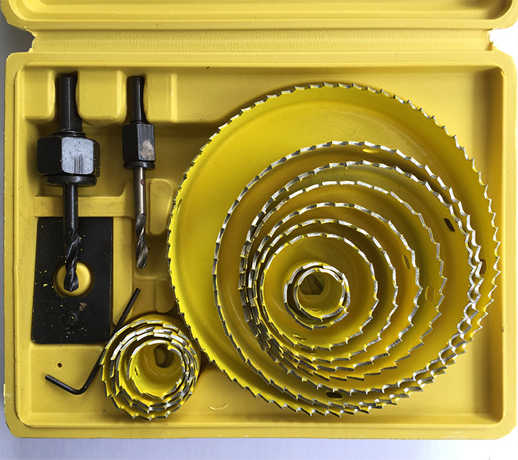 筒灯开孔器套装木工开孔器石膏板木板pvc射灯开孔钻头家装工具