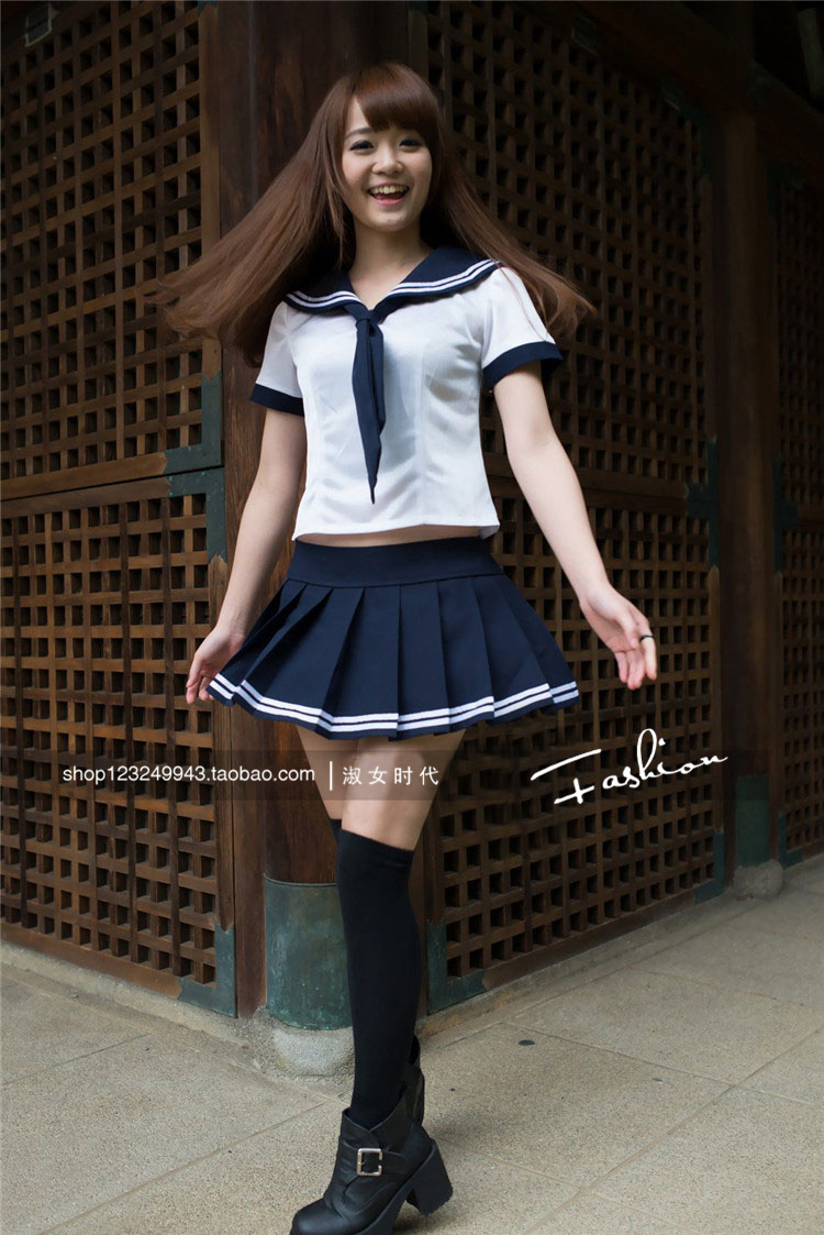 mtiny日系韩版校服学生制服套装领带可爱女水手服写真舞台装毕业班服