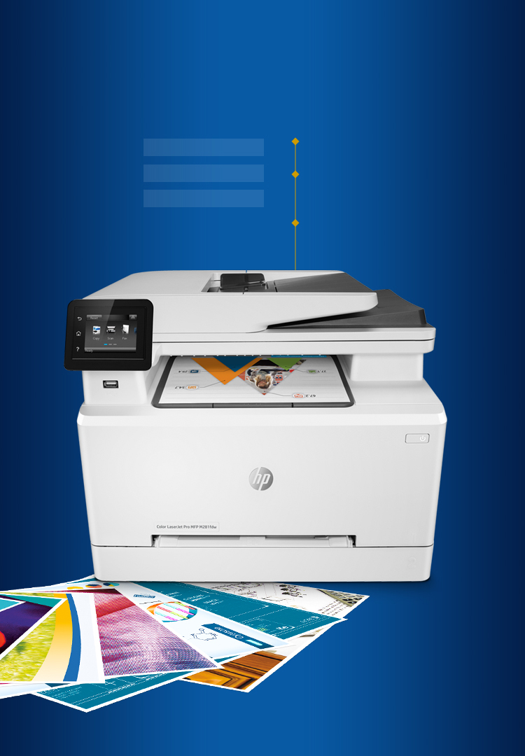 hp惠普laserjetprom281fdw彩色激光多功能一体机优享服务